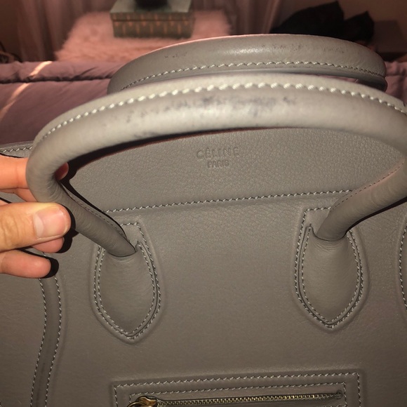 Celine bag in matte dark grey - Picture 3 of 7